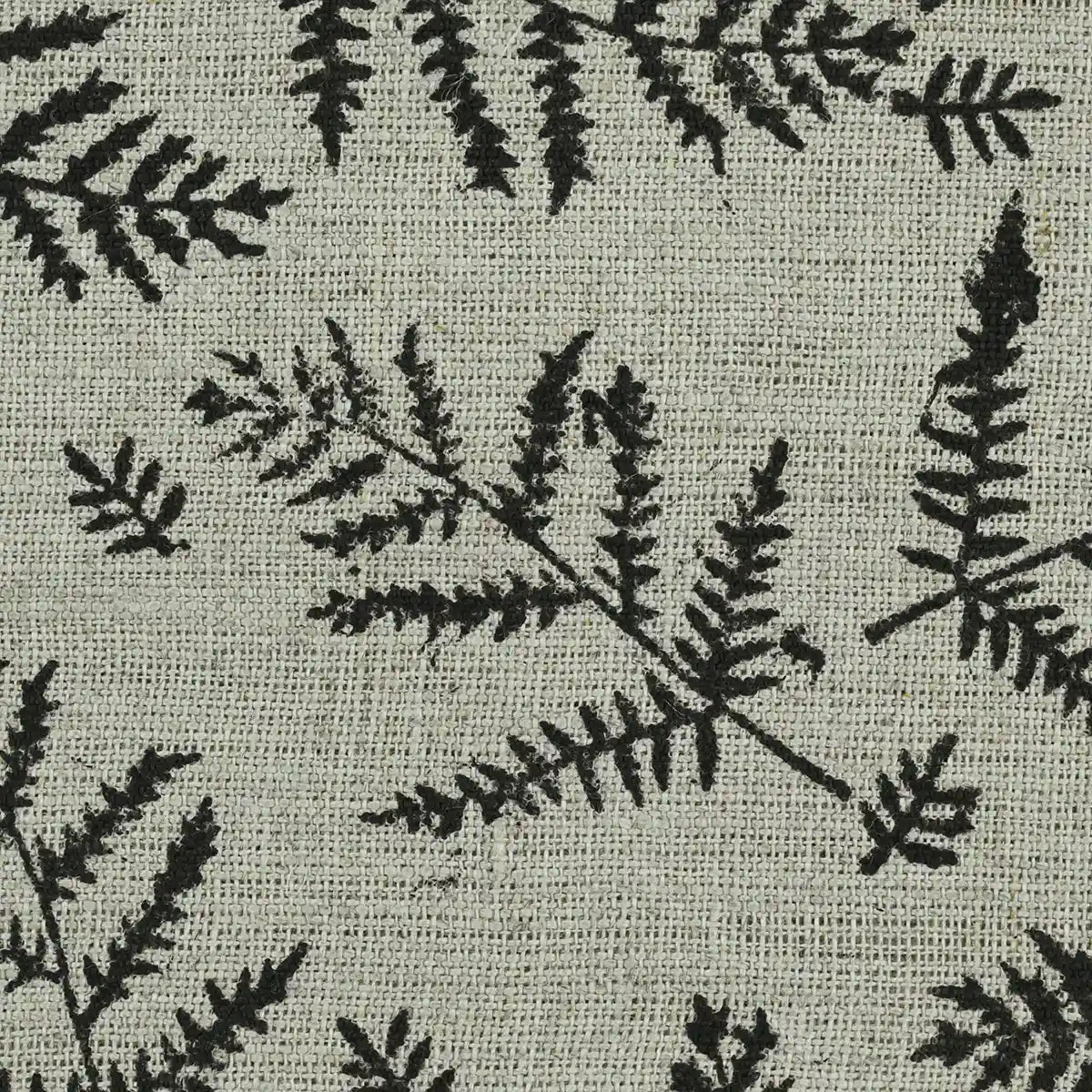 Niwde Botanical Hand Block Print Linen Fabric