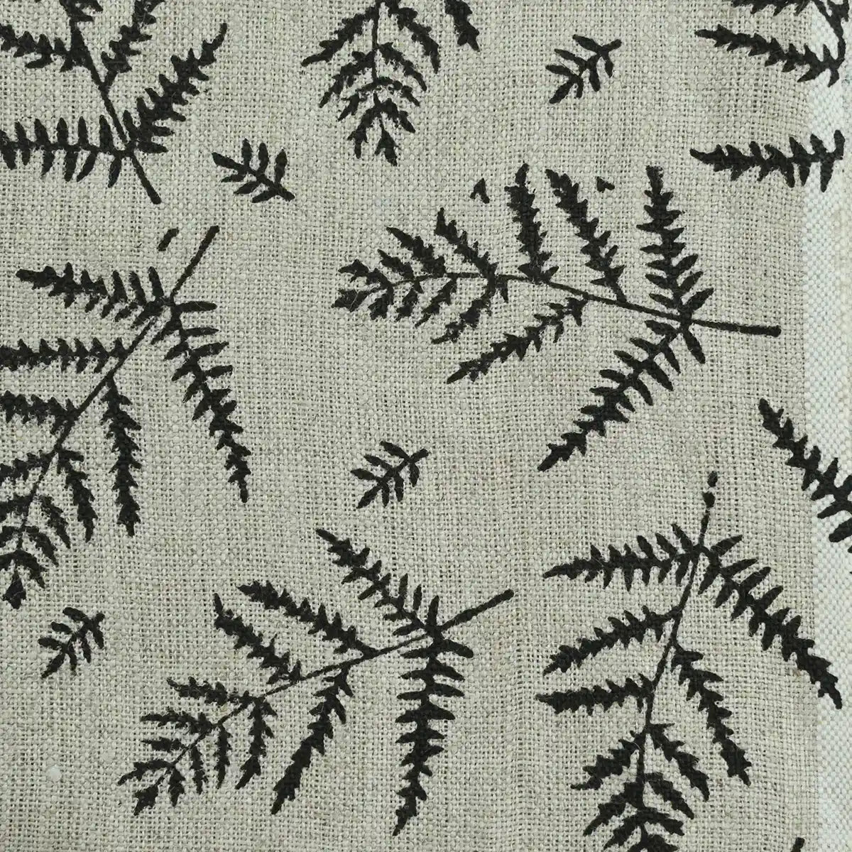 Niwde Botanical Hand Block Print Linen Fabric