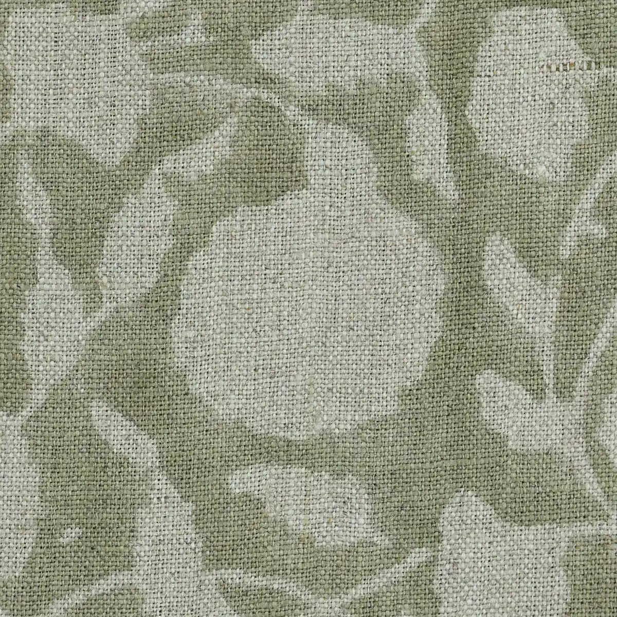 Eric Floral hand Block Print Linen Fabric