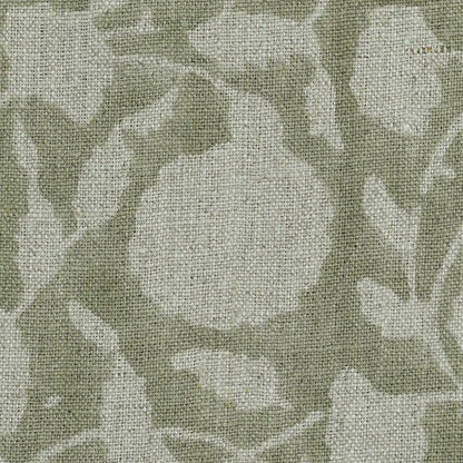 Eric Floral hand Block Print Linen Fabric