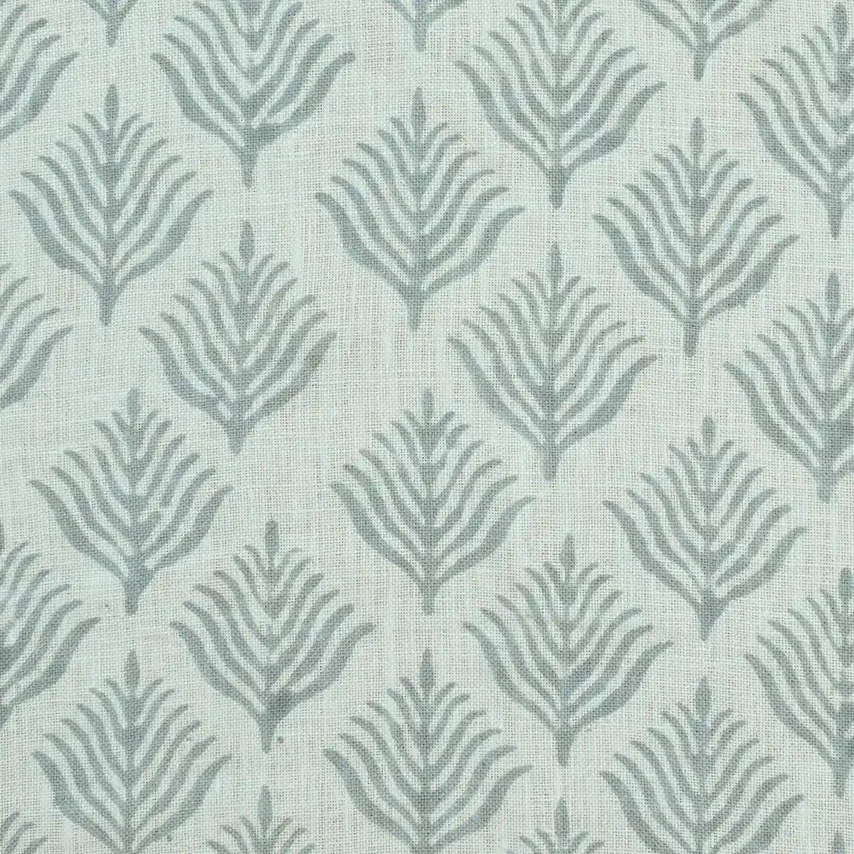 Corter Botanical Hand Block Print Linen Fabric