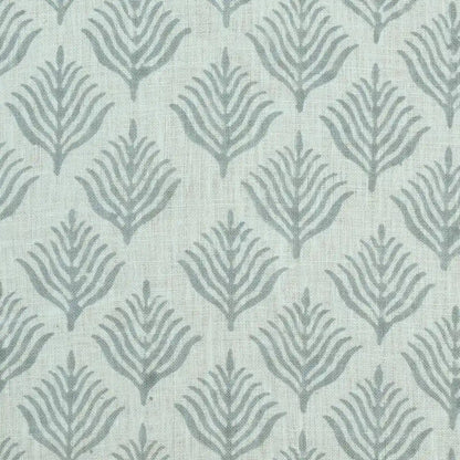 Corter Botanical Hand Block Print Linen Fabric