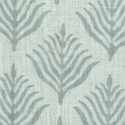 Corter Botanical Hand Block Print Linen Fabric