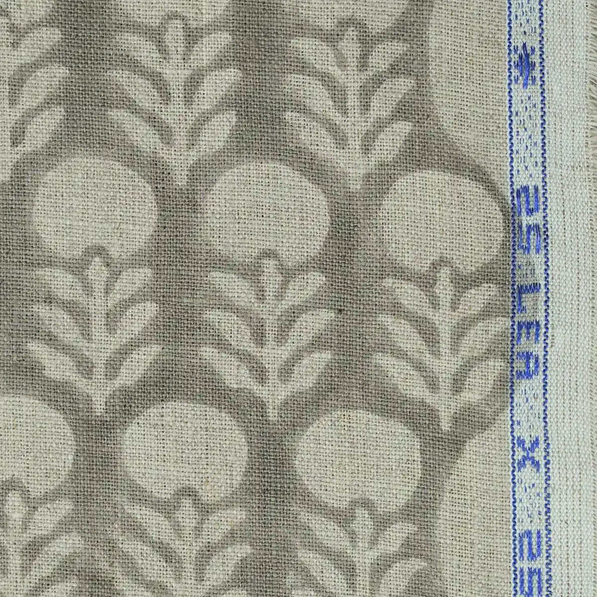 Thalor Traditional Block Print  Linen Fabric