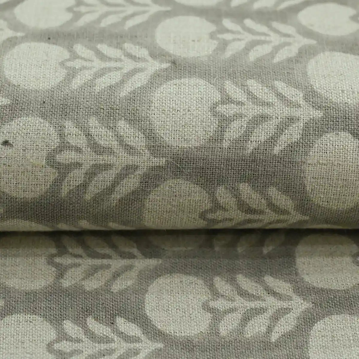 Thalor Traditional Block Print  Linen Fabric