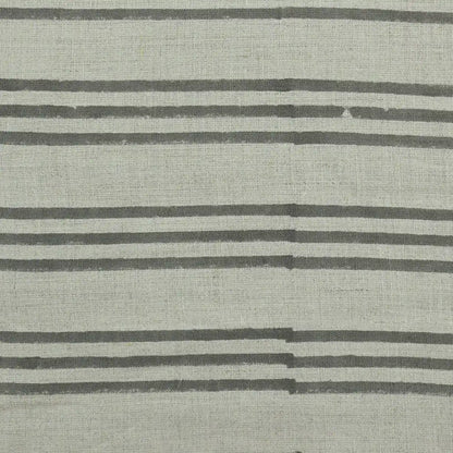 Thelma Stripe Block Printe Linen Fabric