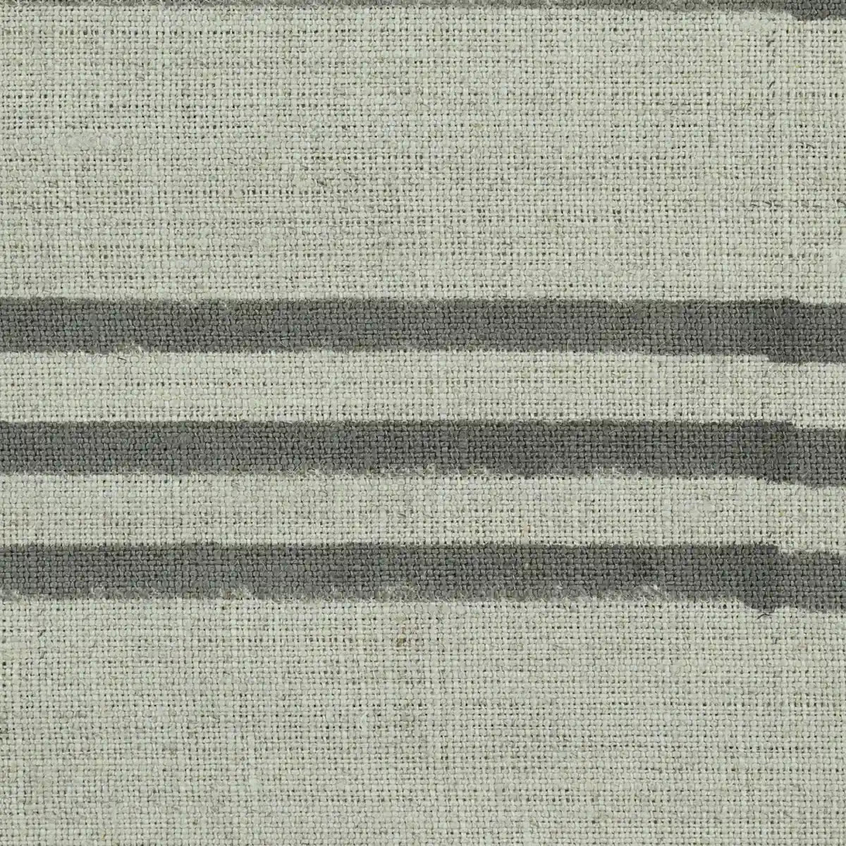 Thelma Stripe Block Printe Linen Fabric