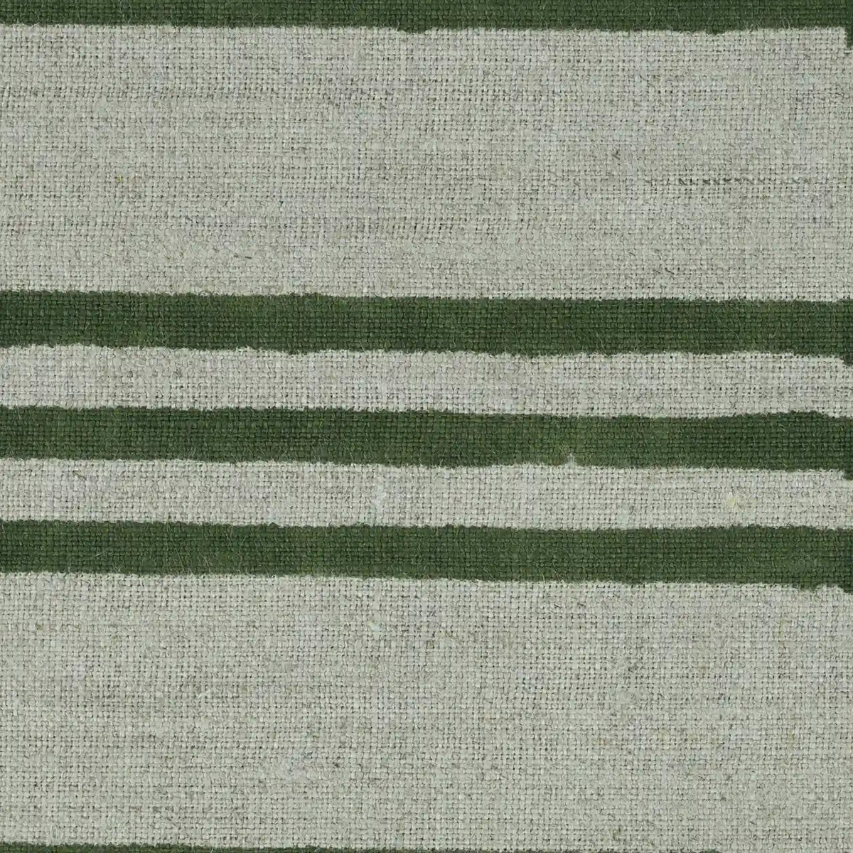 Thelma Stripe Block Printe Linen Fabric