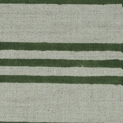 Thelma Stripe Block Printe Linen Fabric