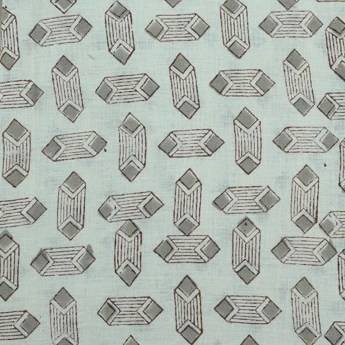 Lavelle Abstract Block Print Linen Fabric