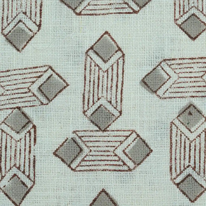 Lavelle Abstract Block Print Linen Fabric