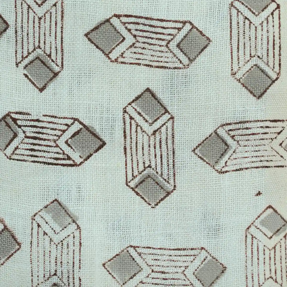 Lavelle Abstract Block Print Linen Fabric