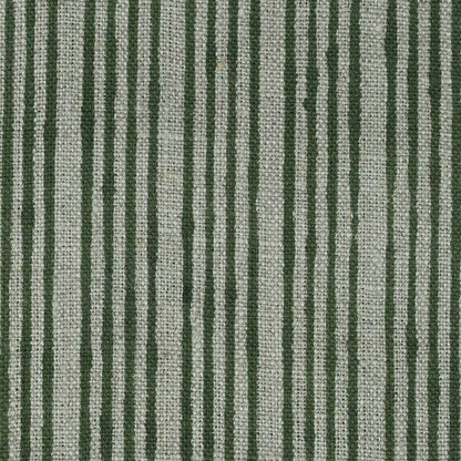 Quorrn Stripe Block Print Linen Fabric