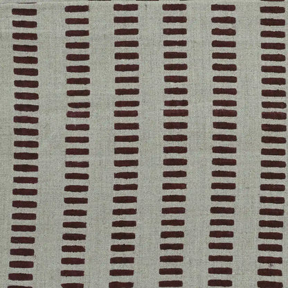 Drelith Stripe Block Print Linen Fabric