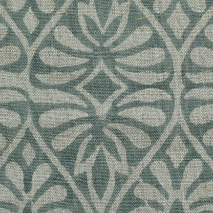 Leira Geometric Hand Block Print Linen Fabric