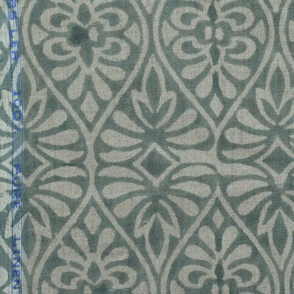 Leira Geometric Hand Block Print Linen Fabric