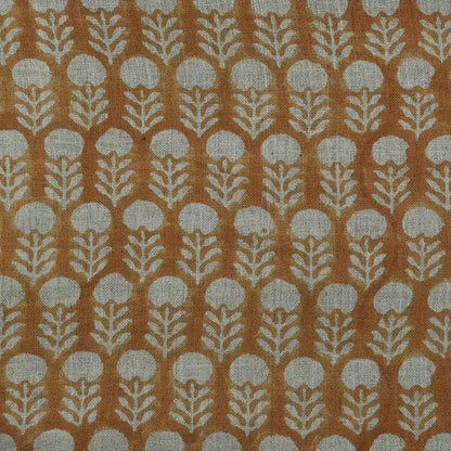 Thalor Traditional Block Print  Linen Fabric