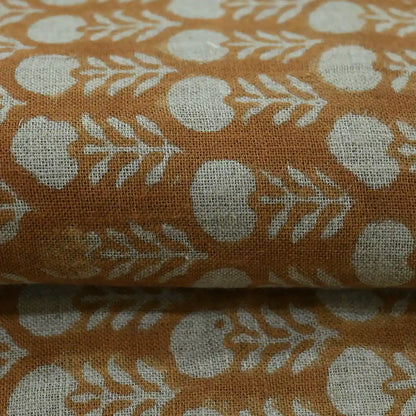 Thalor Traditional Block Print  Linen Fabric