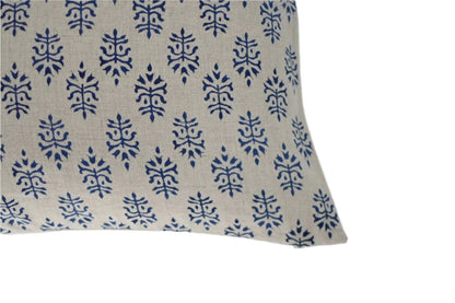 Louie Block Print Pillow Cover - Maple Village Lane