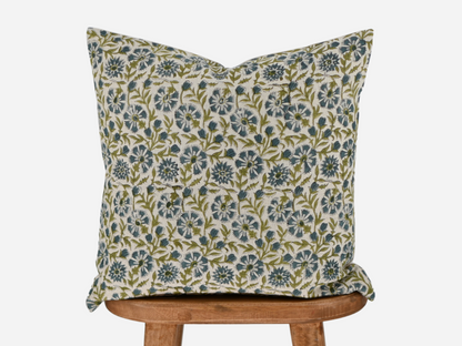 Beatrice Block Print Pillow Cover