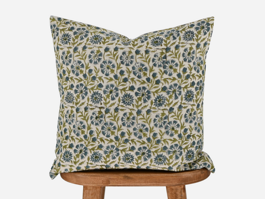 Beatrice Block Print Pillow Cover