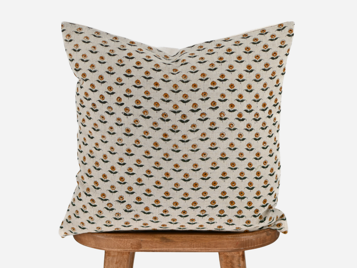 Deanna Block Print Pillow Cover