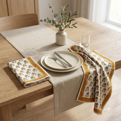 Cotton Block Print Napkin 1