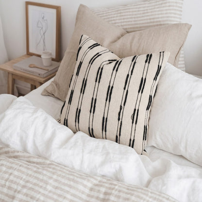 Dustin Mocha line Textured Cushion Cover