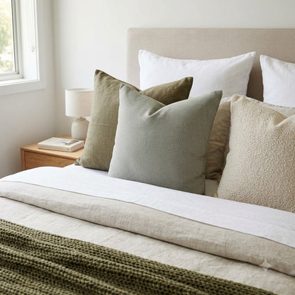 Atelier Check Block Print Pillow Cover
