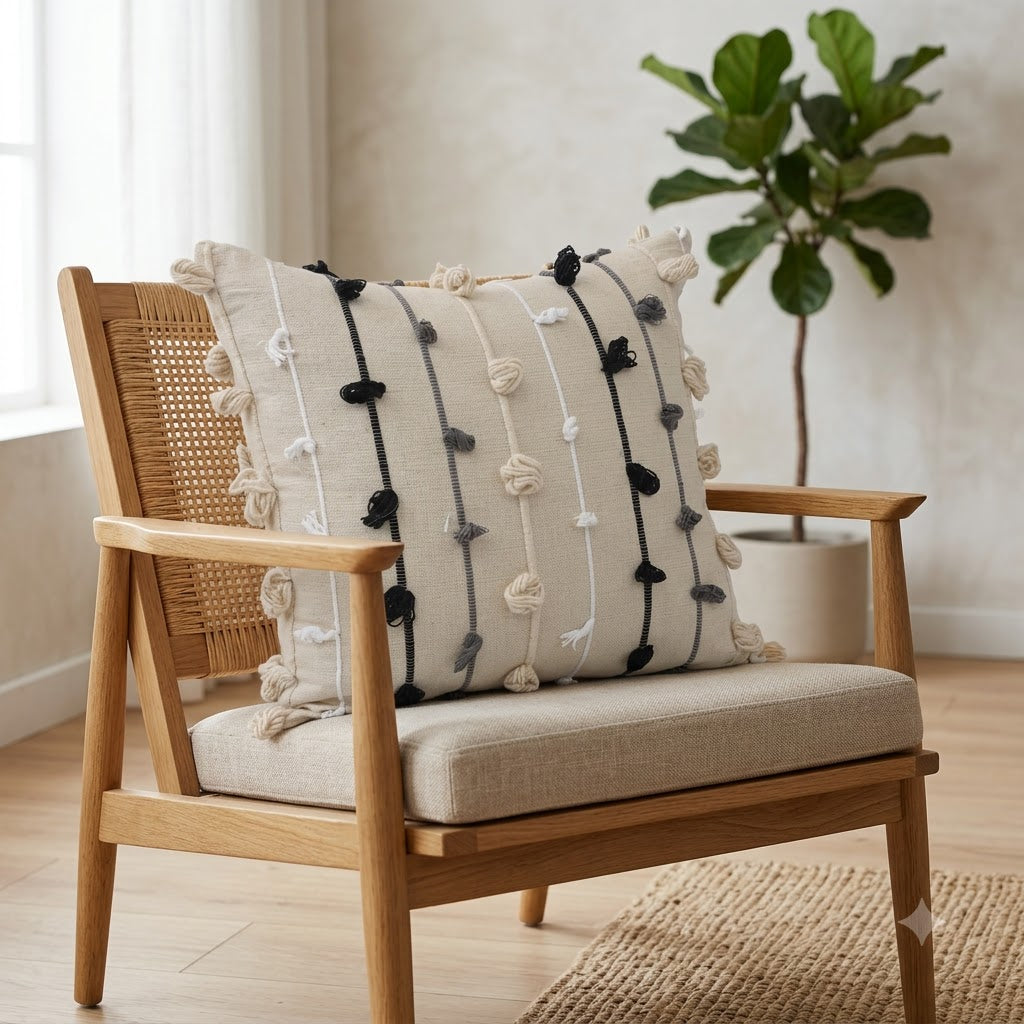 Morgan Boho Tasselled Cushion Cover