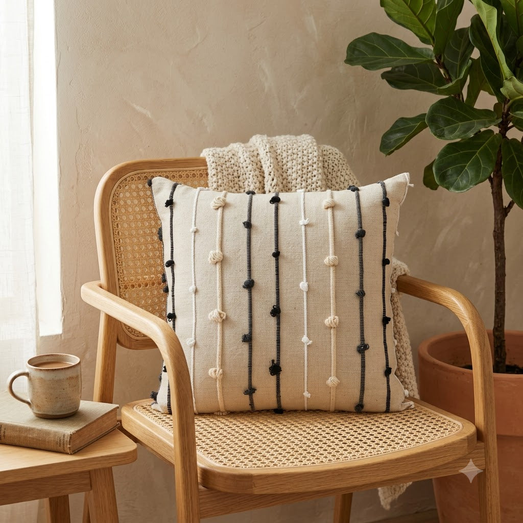 Nelson Boho Tufted Cushion Cover