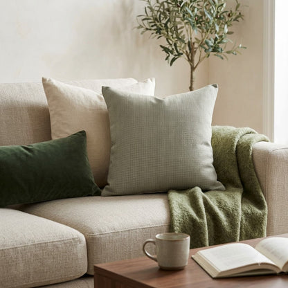 Atelier Check Block Print Pillow Cover