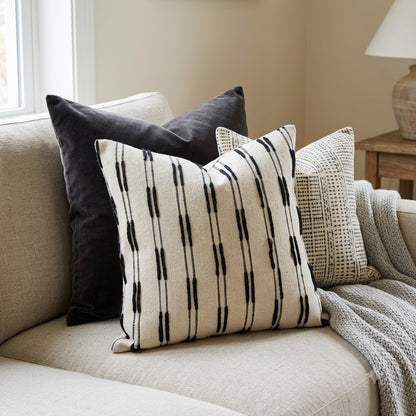 Dustin Mocha line Textured Cushion Cover