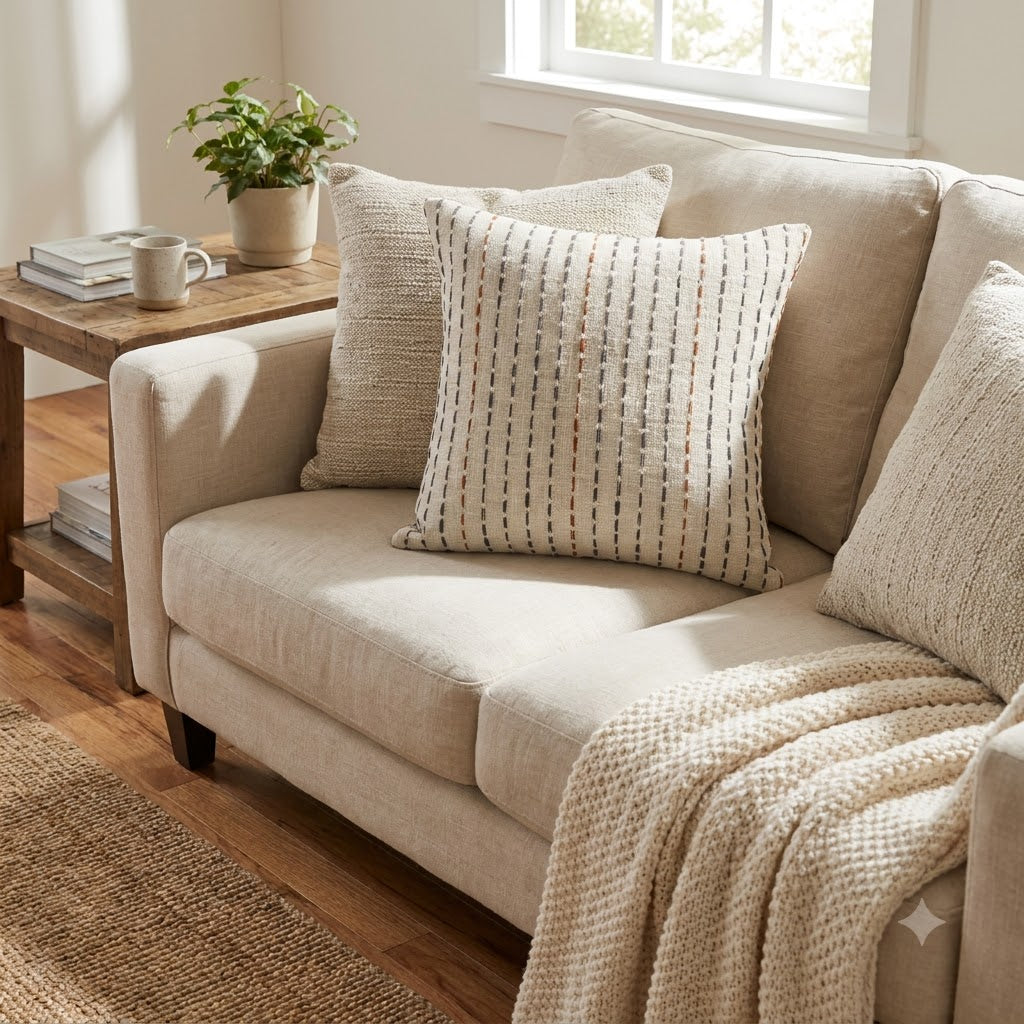 Mitchell Minimalist Woven Cushion Cover
