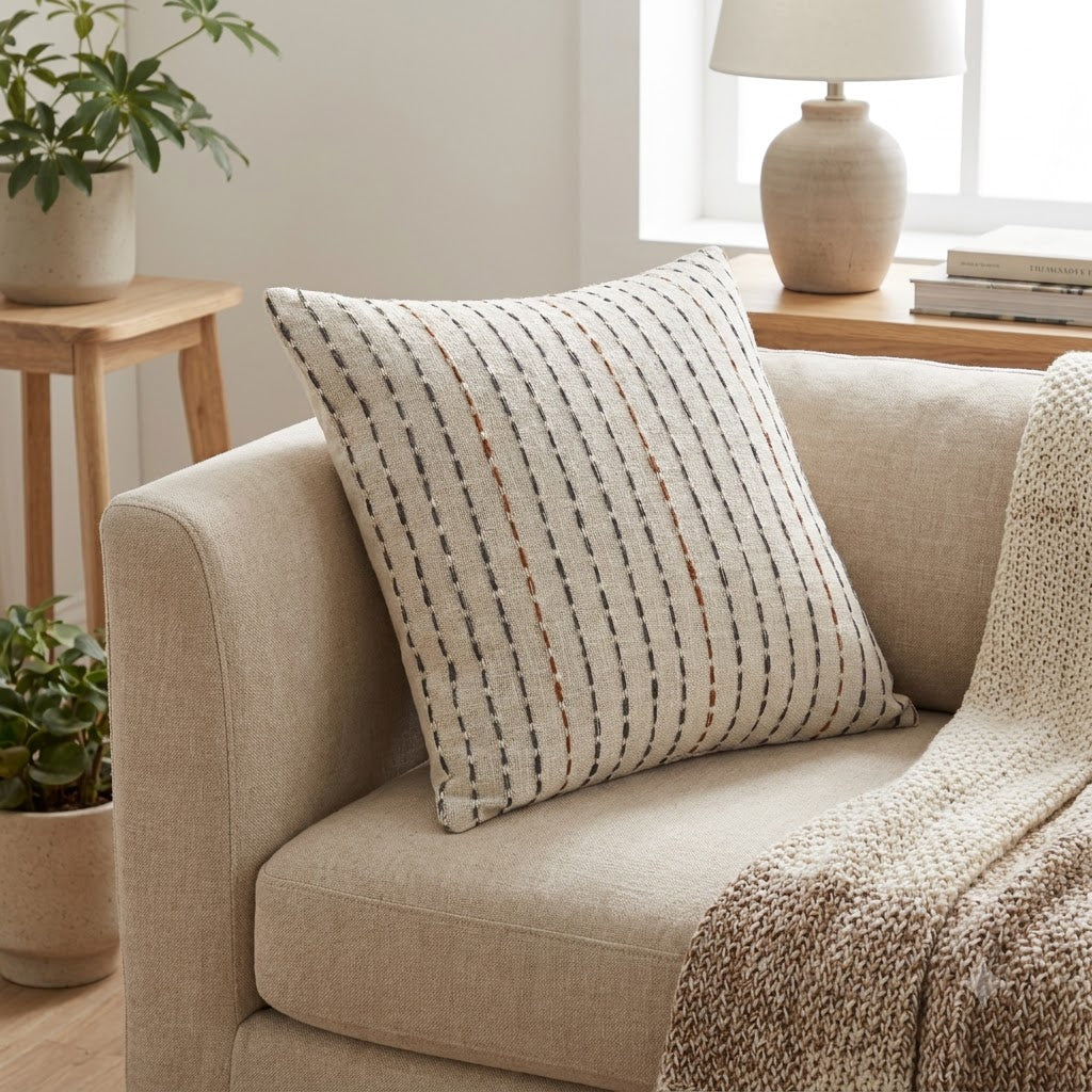 Mitchell Minimalist Woven Cushion Cover