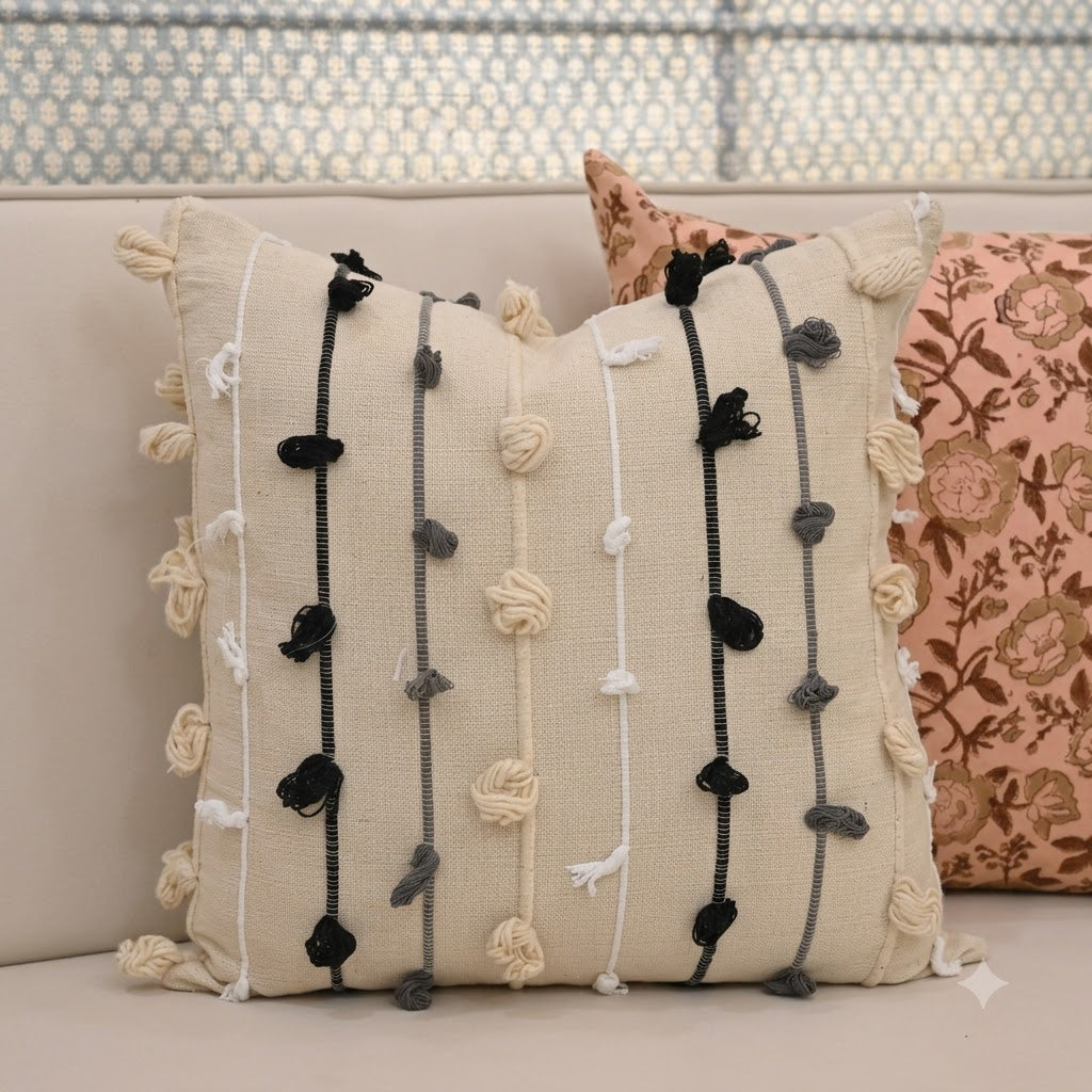 Morgan Boho Tasselled Cushion Cover