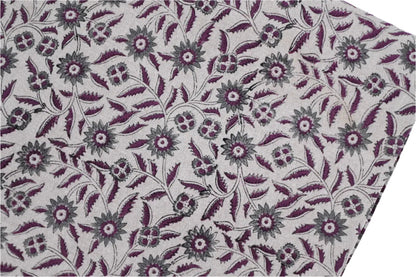 Hazel Floral Block Print Tablecloth - Maple Village Lane