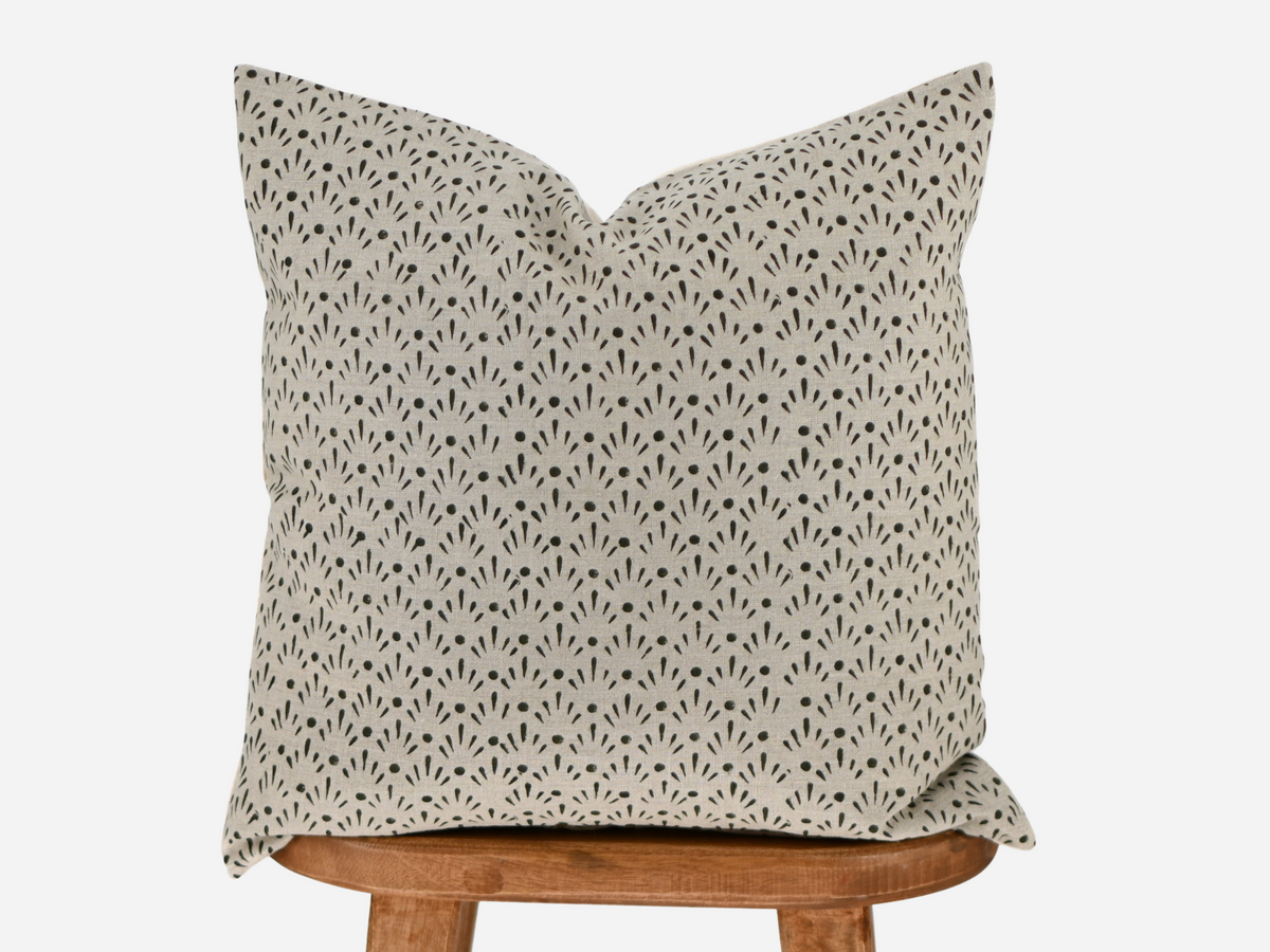 Daphne Block Print Pillow Cover