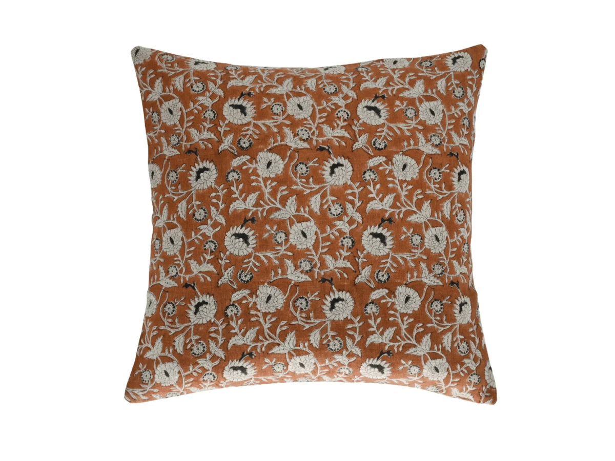 Martha Block Print Pillow Cover - Maple Village Lane