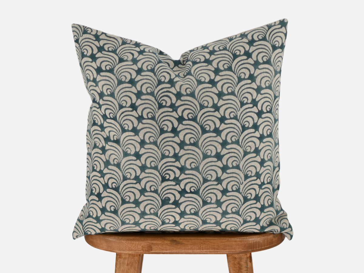 Esther Block Print Pillow Cover