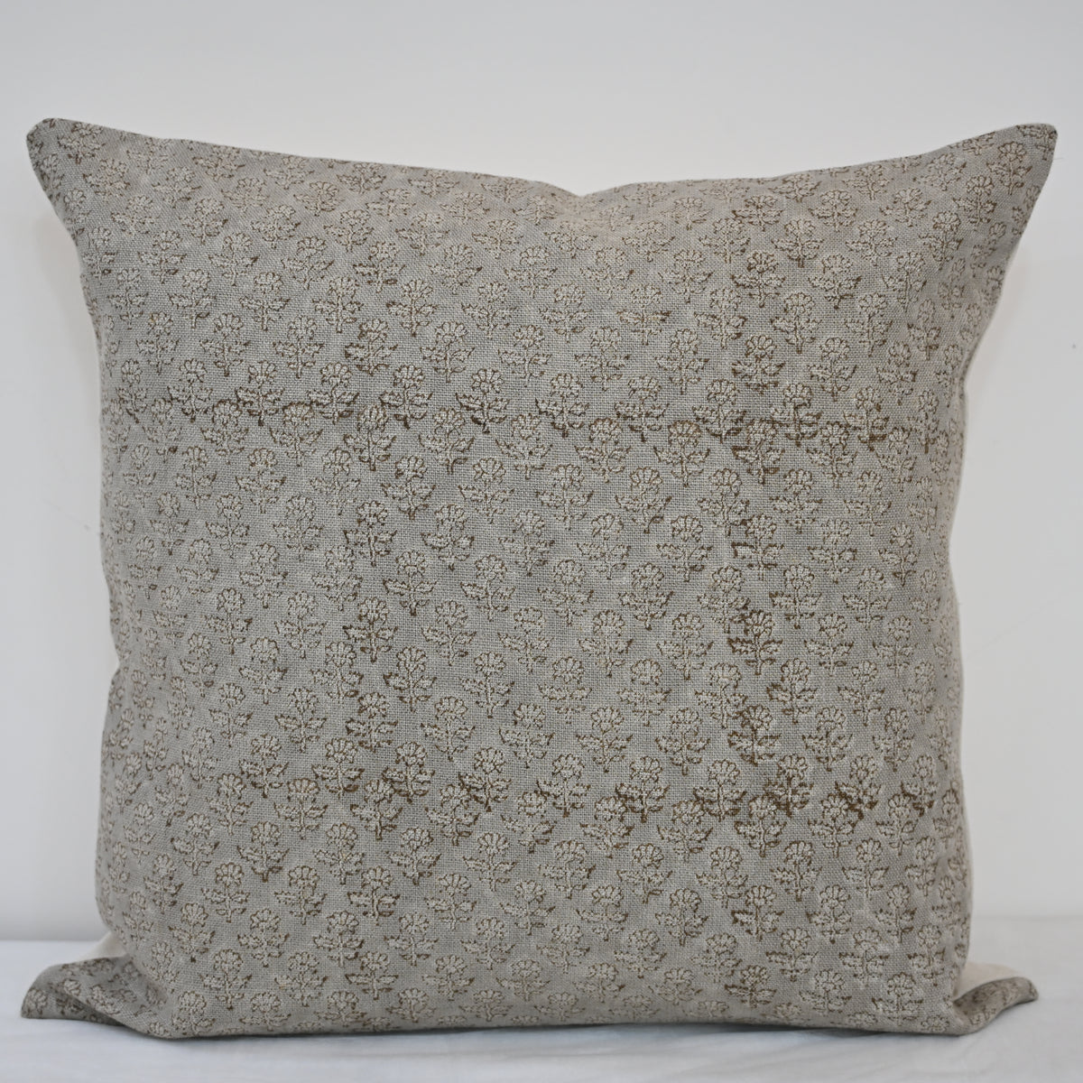 Frances Linen Block Print Pillow Cover