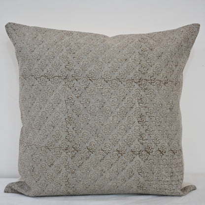 Frances Linen Block Print Pillow Cover