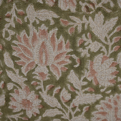 Jocelyn Dusty Linen Block Print Pillow Cover