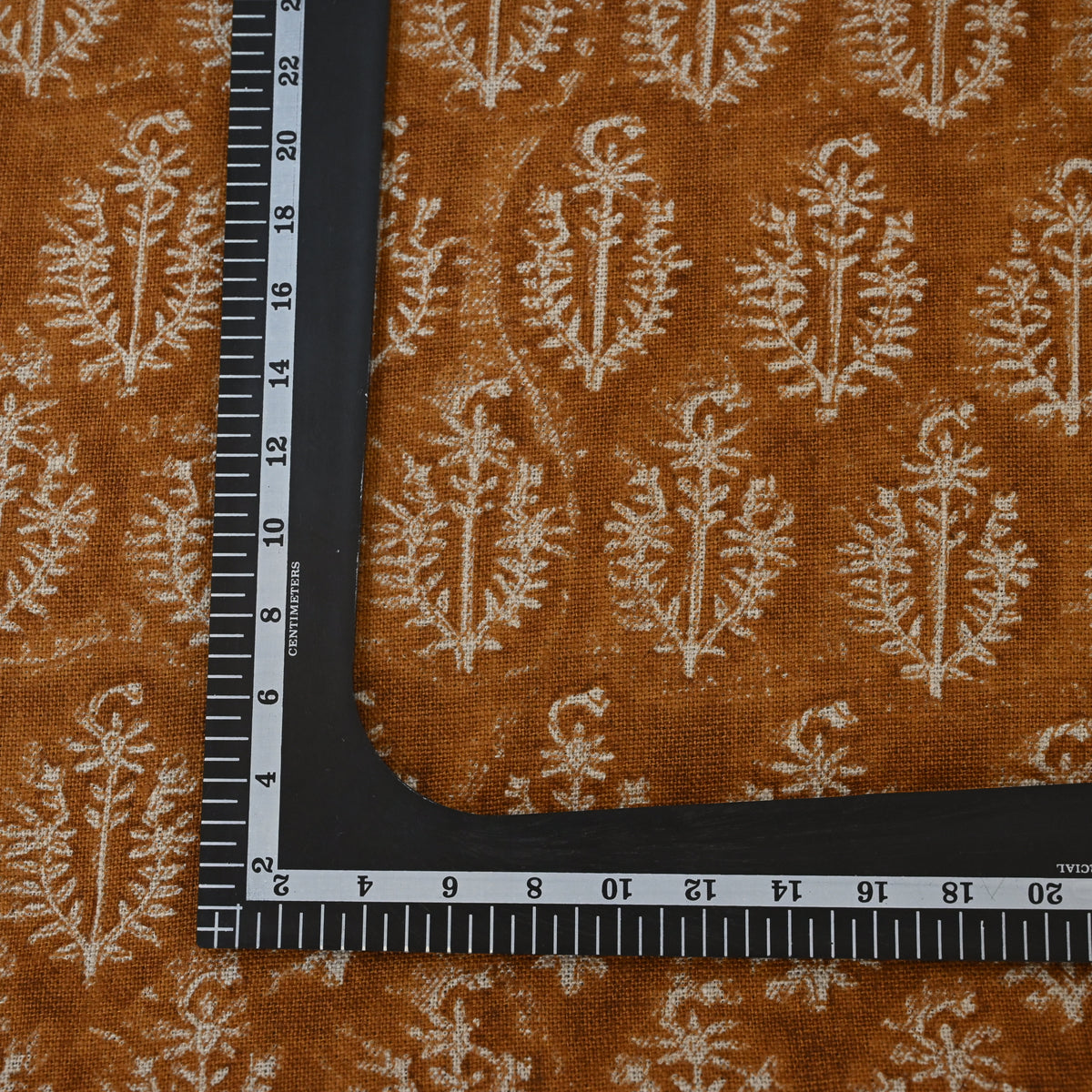 Trinity Ivory Linen Block Print Pillow Cover