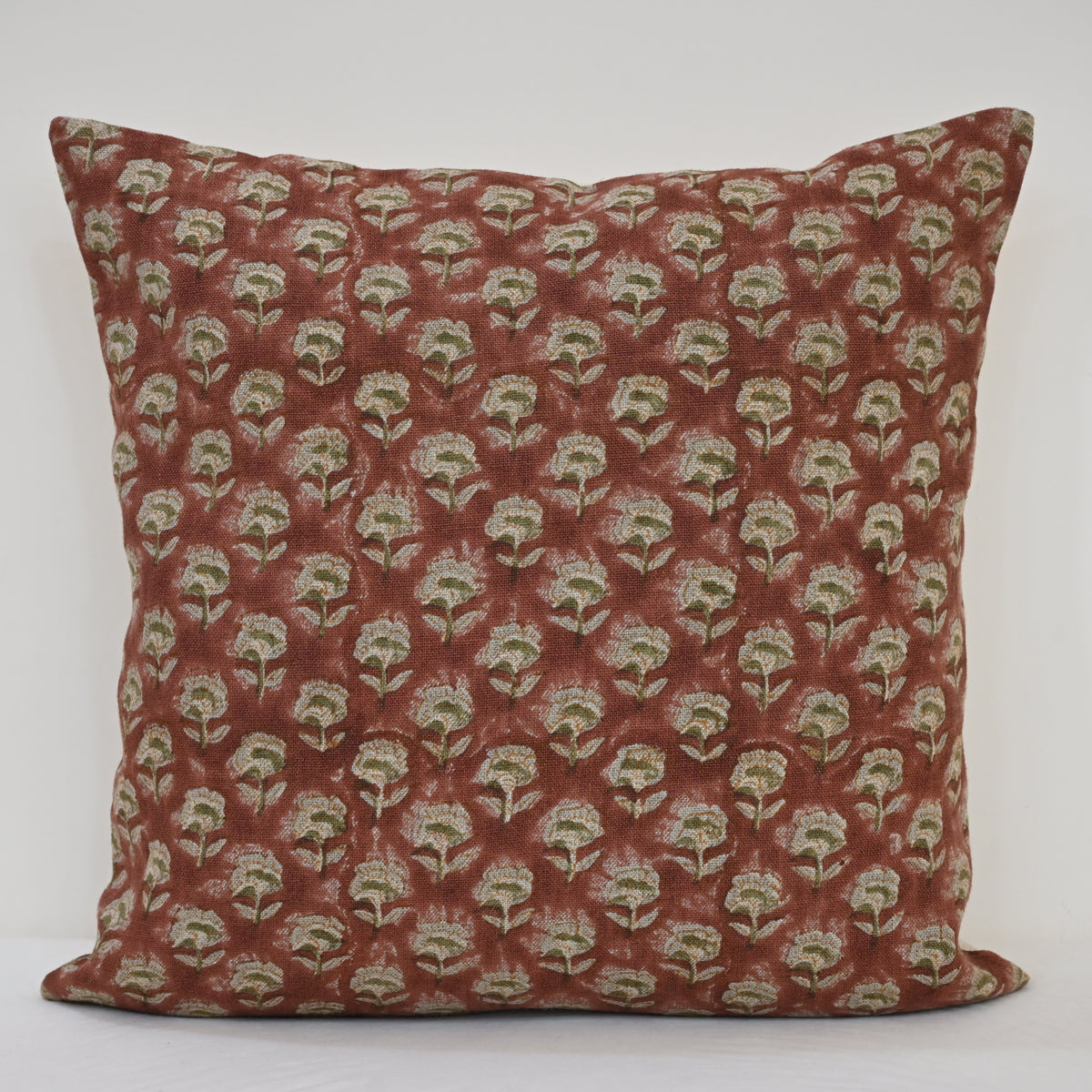 Andrea Sage Linen Block Print Pillow Cover