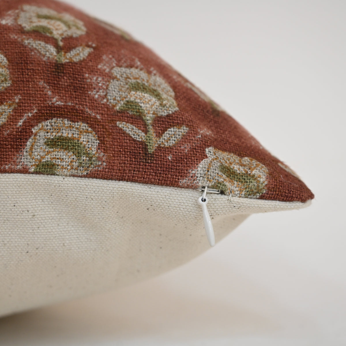 Andrea Sage Linen Block Print Pillow Cover