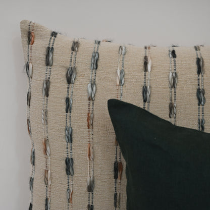 Joel Beige Stripe  Cushion Cover