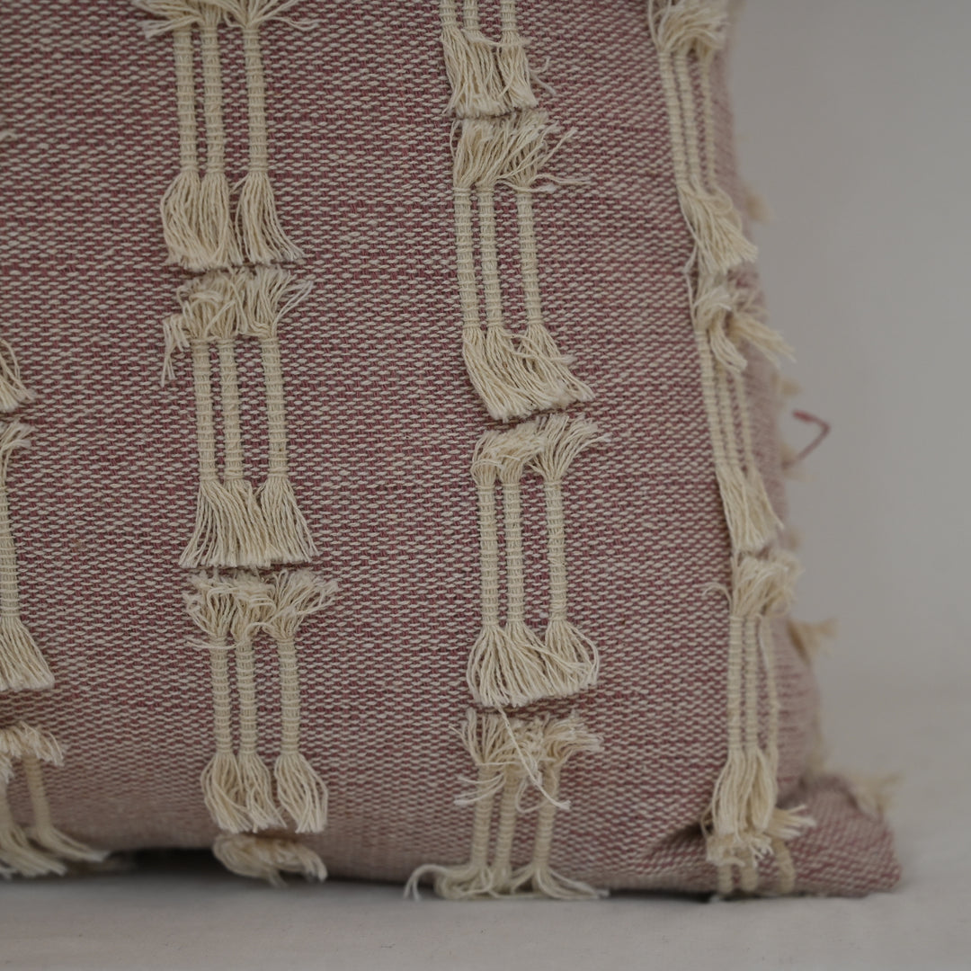 Neil Blush Pink Textured Cushion Cover