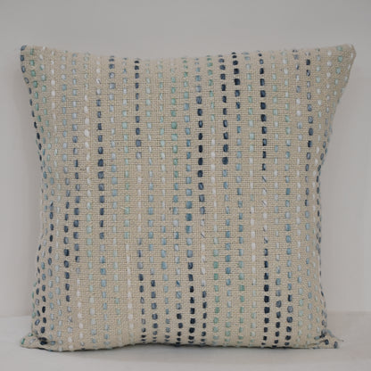 Omar Blue Striped Cushion Cover