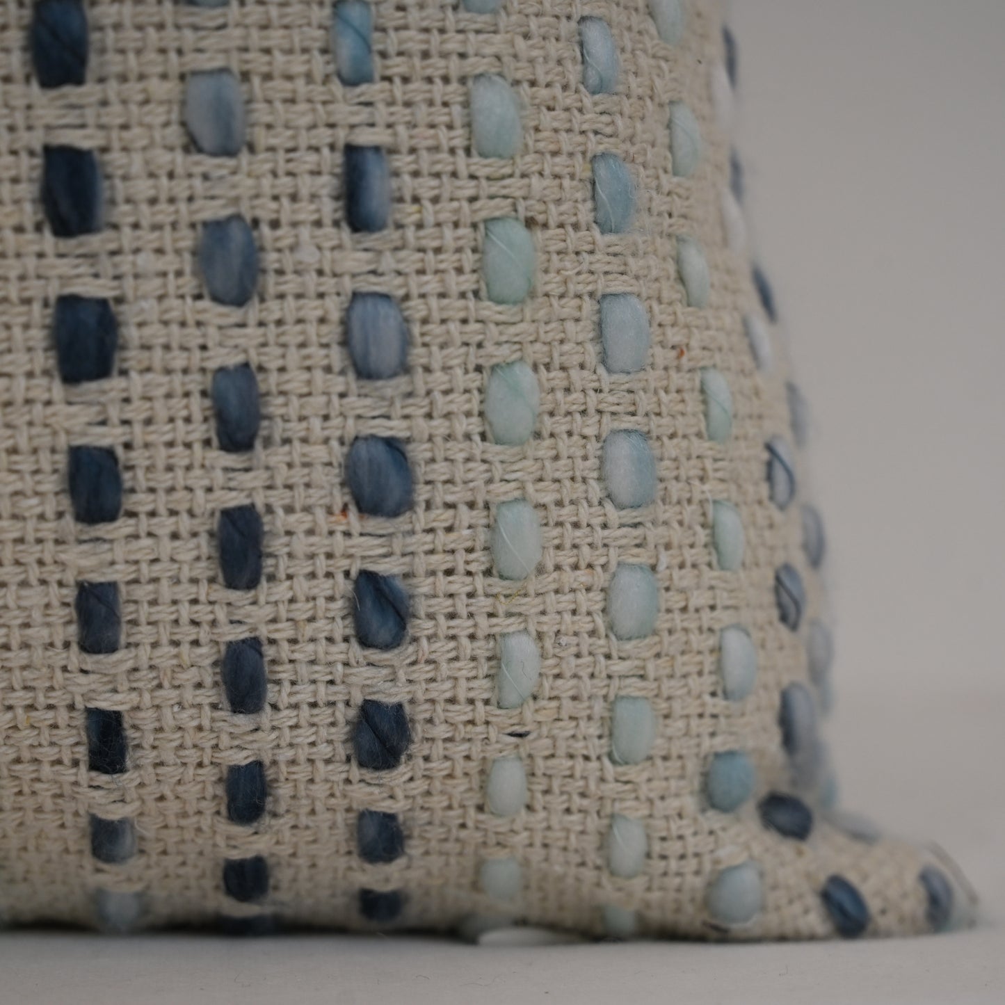 Omar Blue Striped Cushion Cover